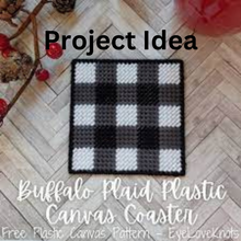 Load image into Gallery viewer, "Sanspec Collection: Plastic Canvas Needlecraft Kit with 7-count Sheets, Needles, and Ruler"- Clear