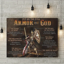 Load image into Gallery viewer, Armor Of GodArmor of God 8x12 Inspirational Wall Art Print - Ephesians 6:11-17
