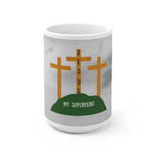 Load image into Gallery viewer, My Super Hero "Jesus" Motivational Ceramic Mug (EU)