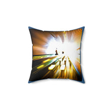 Load image into Gallery viewer, African American Profile Spun Polyester Square Pillow