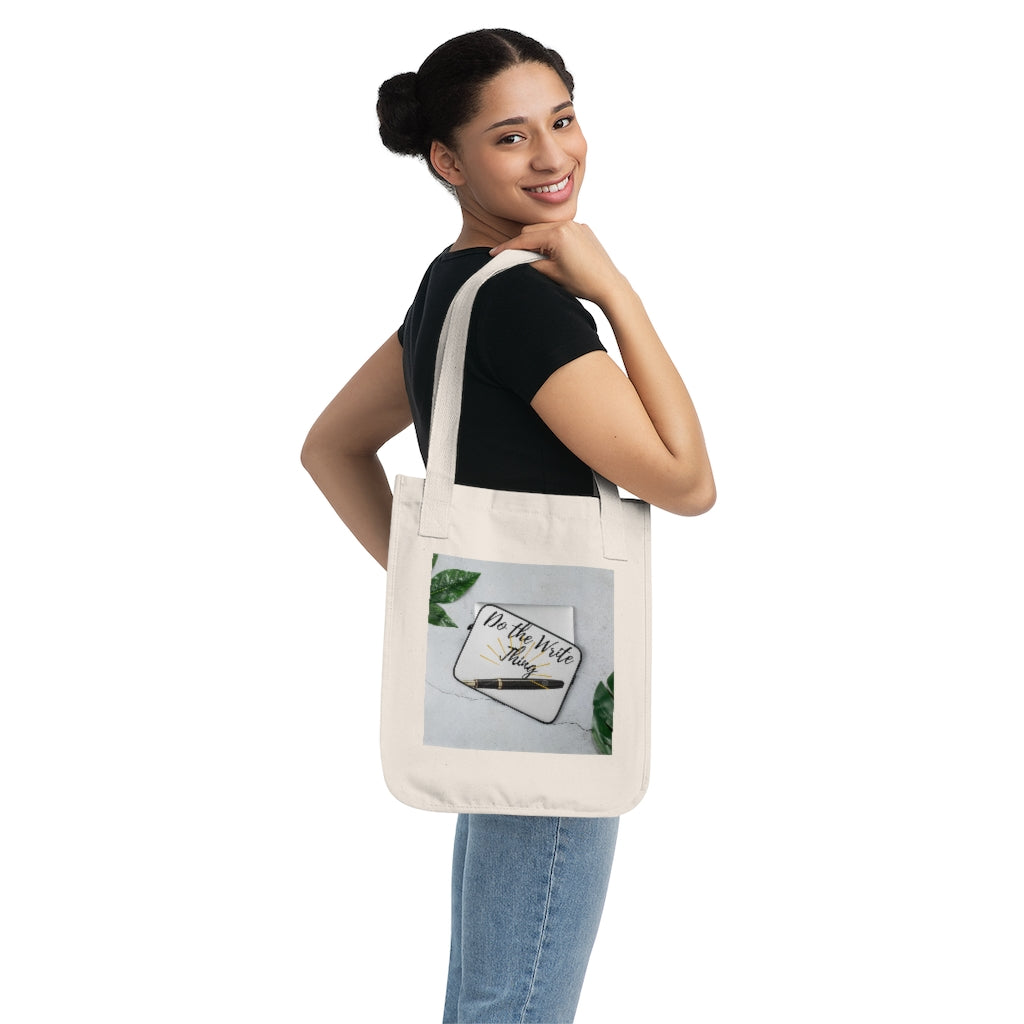 Organic Canvas Tote Bag