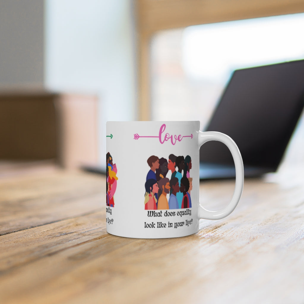 Black History Equality Love Ceramic Mug (EU)