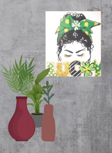 Load image into Gallery viewer, St. Patrick's Day - A Lucky Lady Canva