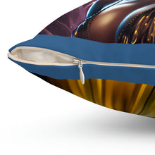 Load image into Gallery viewer, African American Profile Spun Polyester Square Pillow