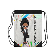 Load image into Gallery viewer, Getting Back to School Drawstring Bag