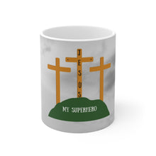 Load image into Gallery viewer, My Super Hero "Jesus" Motivational Ceramic Mug (EU)