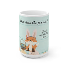 Load image into Gallery viewer, " WHAT DOES THE FOX SAY" Holiday Ceramic Mug (EU)