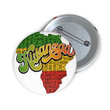 Load image into Gallery viewer, Kwanzaa Custom Pin Buttons