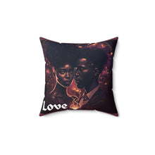 Load image into Gallery viewer, African Couple's Love Spun Polyester Square Pillow