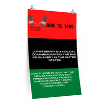 Load image into Gallery viewer, Juneteenth Premium Matte vertical posters