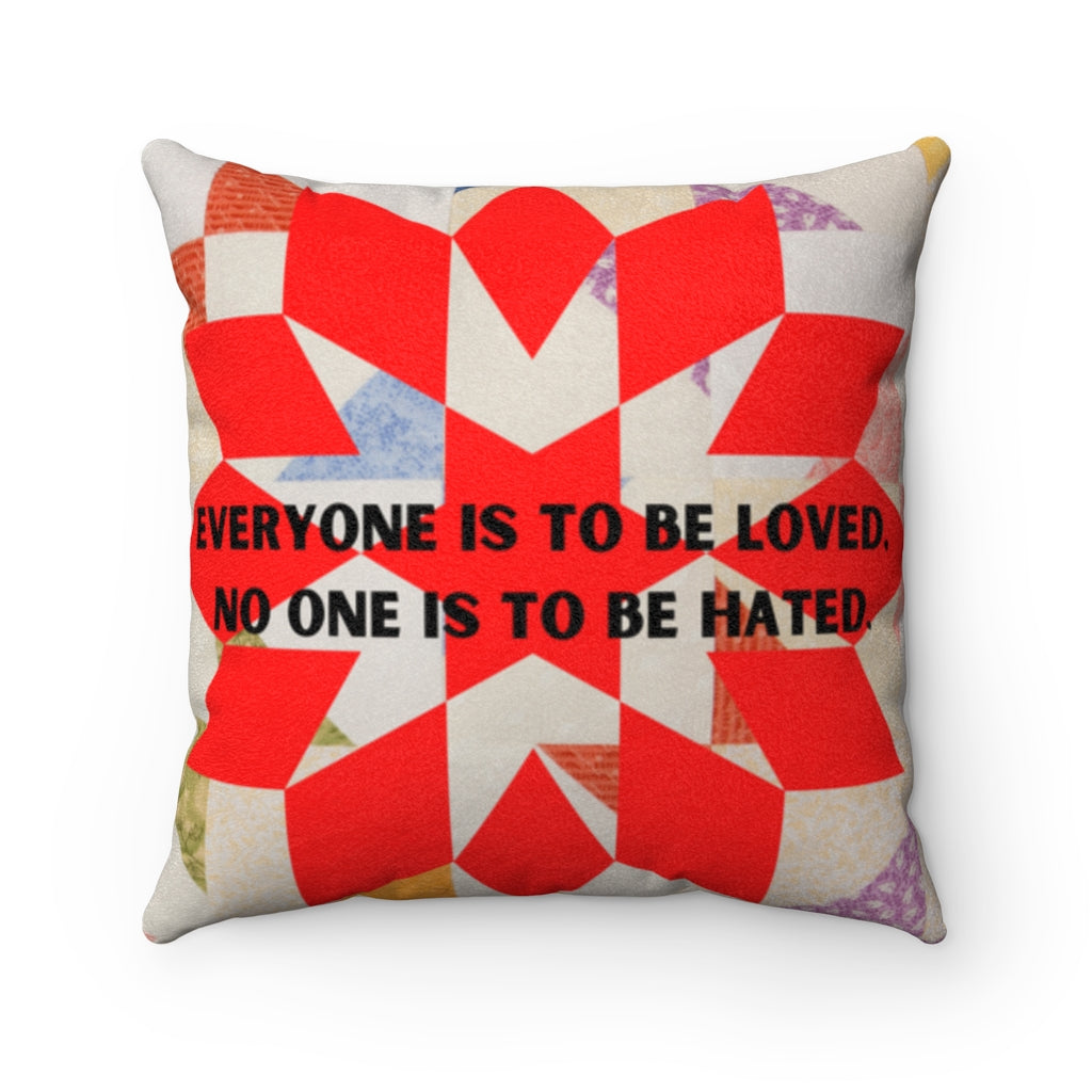 Faux Suede Square Pillow
