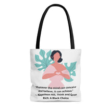 Load image into Gallery viewer, Your Mind Can Achieve AOP Tote Bag