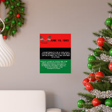 Load image into Gallery viewer, Juneteenth Premium Matte vertical posters