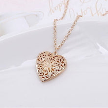 Load image into Gallery viewer, 8K Gold Plated Heart Locket Pendant Necklace Heart Locket