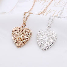 Load image into Gallery viewer, 8K Gold Plated Heart Locket Pendant Necklace Heart Locket