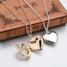 Load image into Gallery viewer, 8K Gold Plated Heart Locket Pendant Necklace Heart Locket