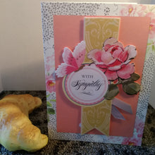 Load image into Gallery viewer, With Sympathy/Yellow Banner w Pink Rose - Sanspec Collection