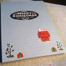 Load image into Gallery viewer, Composition Notebook Altered Snoopy's Merry Christmas