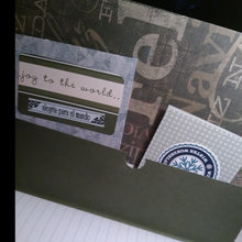 Load image into Gallery viewer, Composition Notebook Altered Feliz Navidad/Merry Christmas