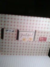 Load image into Gallery viewer, Composition Notebook Altered Green with red daisy