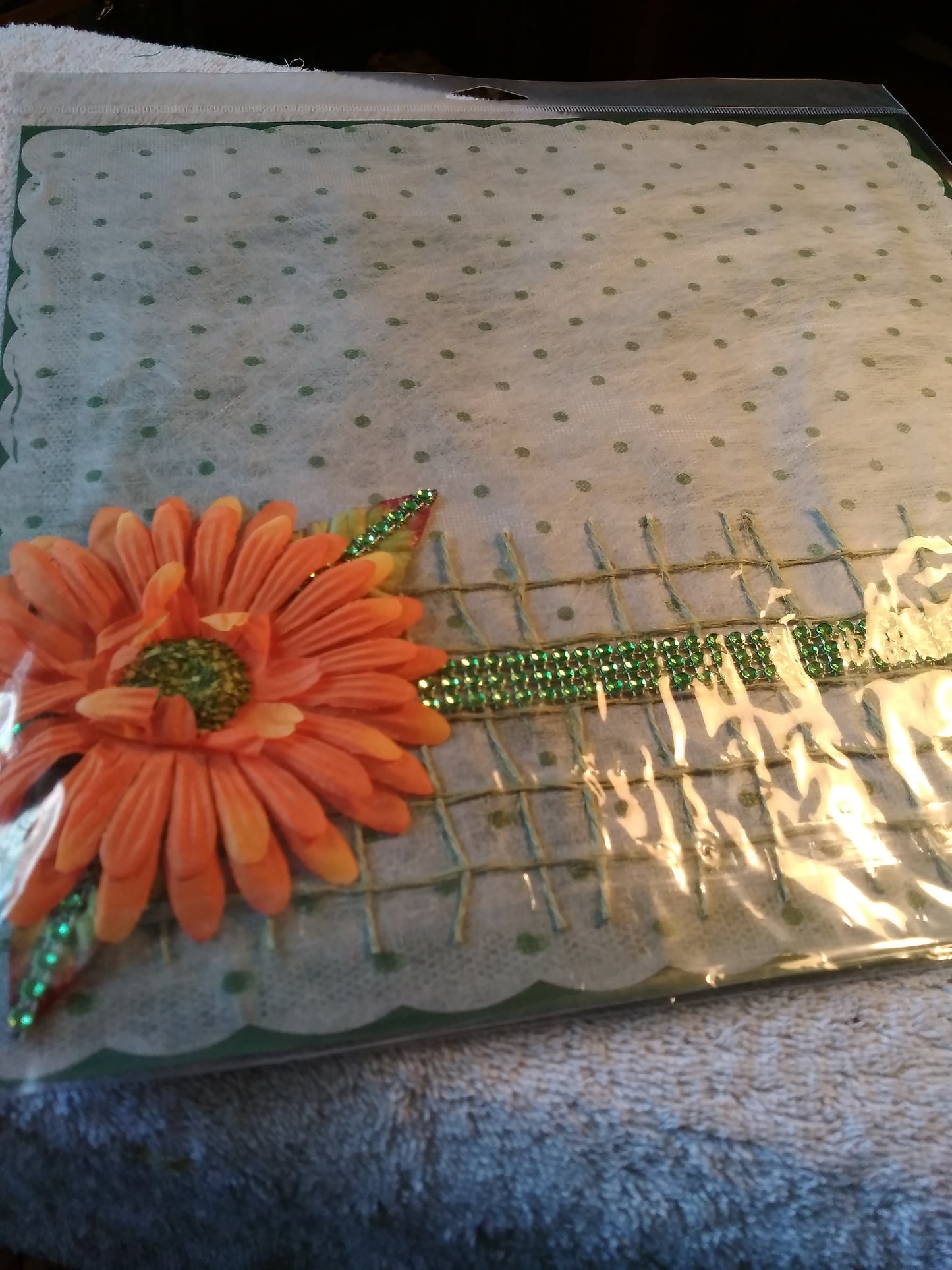 Orange Daisy Flower Layout Page