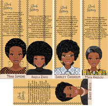 Load image into Gallery viewer, Black Female Activist Bookmarks. Series 1