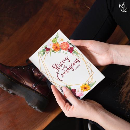 Bible Study Journal & Stickers - Strong & Courageous