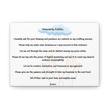 Load image into Gallery viewer, Jabez's Crafter Prayer Artful Canva Wrapped Prints