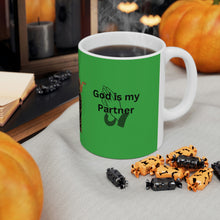 Load image into Gallery viewer, "God is My Partner" Quote Ceramic Mug 11oz
