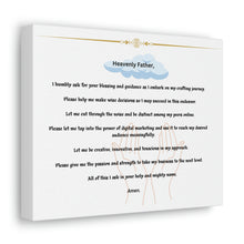 Load image into Gallery viewer, Jabez's Crafter Prayer Artful Canva Wrapped Prints