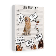Load image into Gallery viewer, City Symphony Dogs Canvas Gallery Wraps