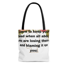 Load image into Gallery viewer, Rudyard Kipling "If" AOP Tote Bag