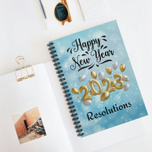 Load image into Gallery viewer, Spiral Journal Notebook - Ruled Line - New Year's 2023 Resolution