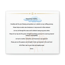 Load image into Gallery viewer, Jabez's Crafter Prayer Artful Canva Wrapped Prints