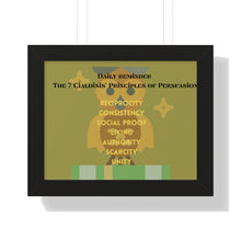 Load image into Gallery viewer, Framed Horizontal Poster 7 Principles of Persuasion