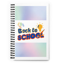 Load image into Gallery viewer, Back to School Spiral notebook