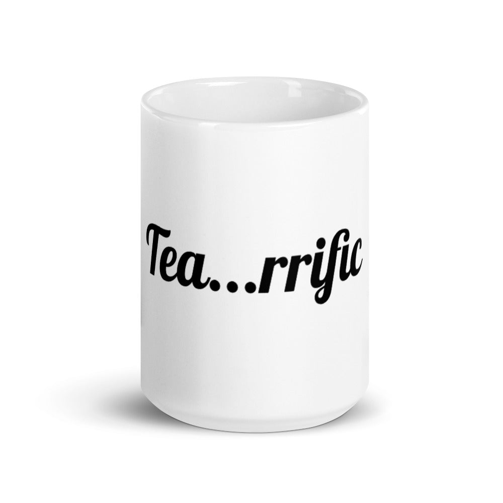 White glossy mug