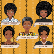 Load image into Gallery viewer, Black Female Activist Magnets
