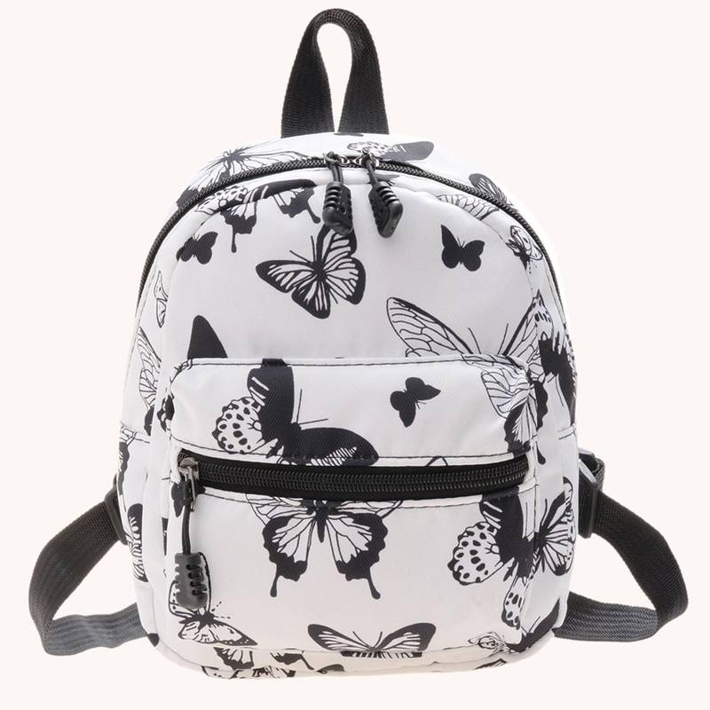Animal Print Nylon Backpack