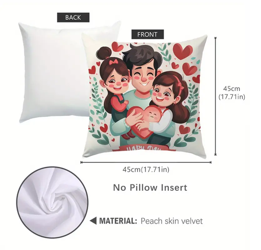 Happy Father's Day Custom Print Cushion Cover