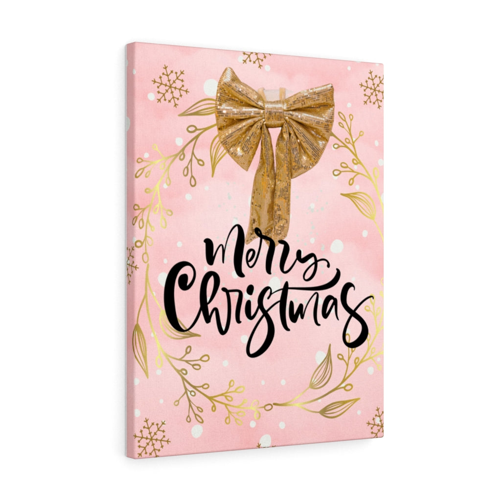 Merry Christmas Wreath Canvas Gallery Wraps