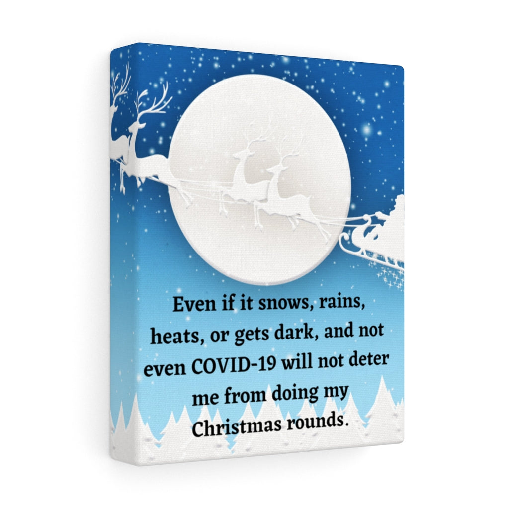 Stretched Canvas Santa Claus' Flight