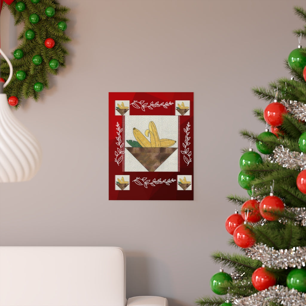 Banana Quilt Premium Matte vertical posters