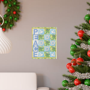 Peace Quilted Premium Matte vertical posters