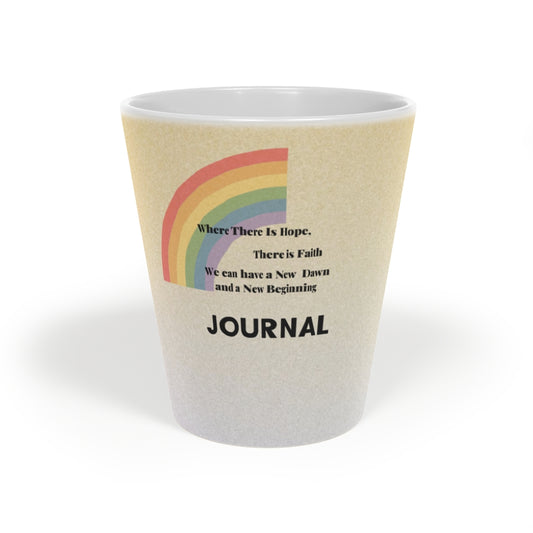 The New Beginning JournalLatte Mug, 12oz