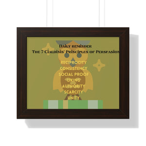 Framed Horizontal Poster 7 Principles of Persuasion