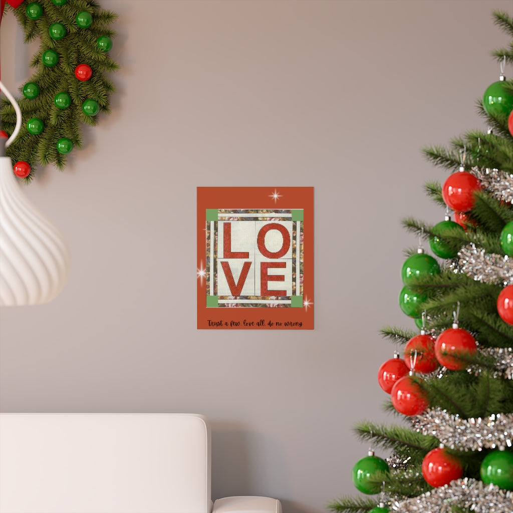 Love Quilt Premium Matte vertical posters