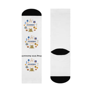 Hanukkah Crew Socks