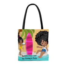Load image into Gallery viewer, Summertime and the Living is Easy AOP Tote Bag
