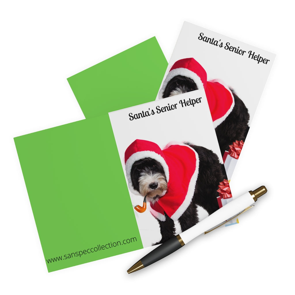 Greeting Cards (5 Pack) Christmas Card Santa's Senior Helper